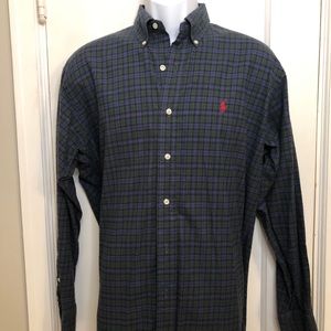 Classic, button-down plaid by Ralph Lauren
